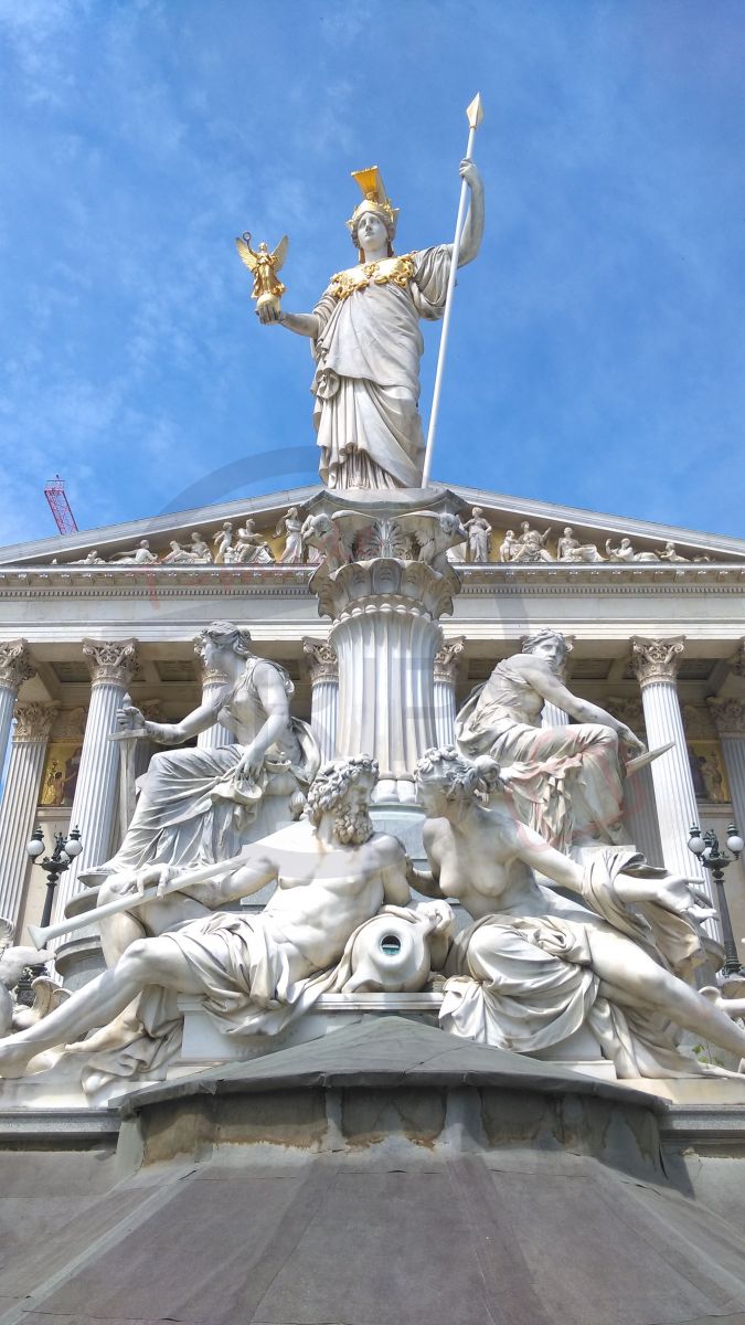 Pallas Athene Fountain Parliament Vienna