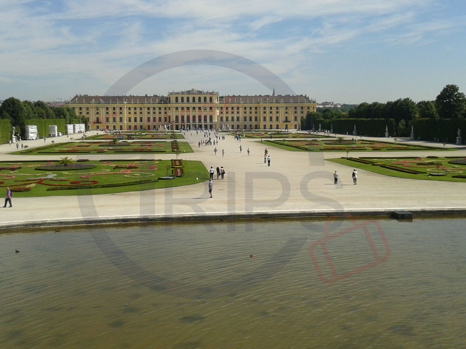 Schönbrunn Palace Vienna with garden