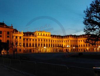 Schönbrunn Palace Vienna by night